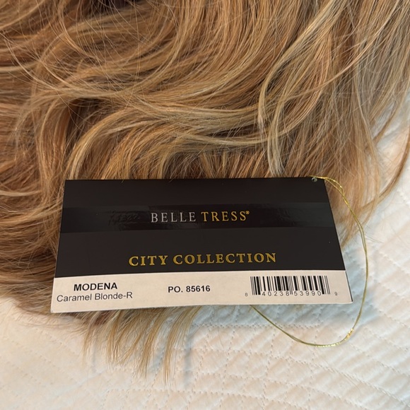 NIB BELLE TRESS MODENA CARAMEL BLONDE R & PERFECT! Full Lace Front & Mono Part - Picture 4 of 5